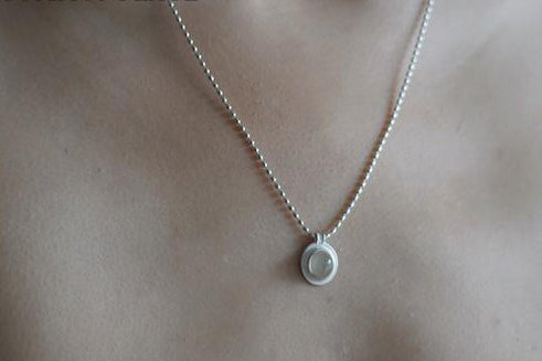 OLIO E ACETO Pure Silver Agate Planet Pearl Chain OA08N08
